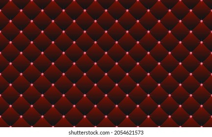 Red luxury background with crystals. Vector illustration.