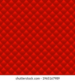 Red luxury background with small beads and rhombuses. Seamless vector illustration. 