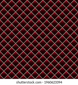 Red luxury background with small pearls and rhombuses. Seamless vector illustration. 