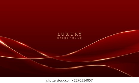 Red luxury backgrund with gold.