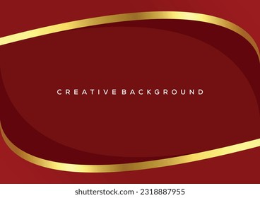 red with luxury line background design