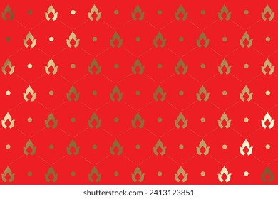 Papel rojo de lujo, fondo de diseño de lujo. Diseño floral dorado de lujo para impresión, embalaje. Ideal para imprimir en tela o papel para tapices, textiles, envueltos.