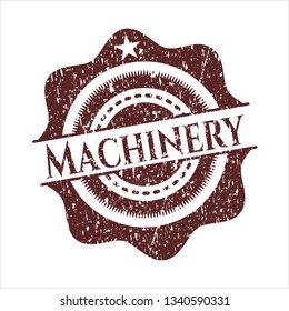 Red Machinery rubber grunge texture stamp