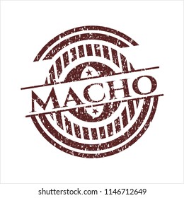 Red Macho with rubber seal texture