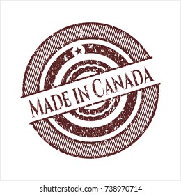 Red Made Canada Grunge Seal Stock Vector (Royalty Free) 738970714 ...