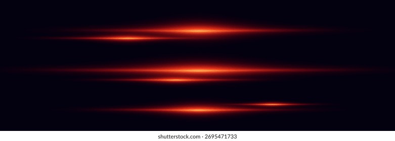 Red magic stripes of light and horizontal line effect.