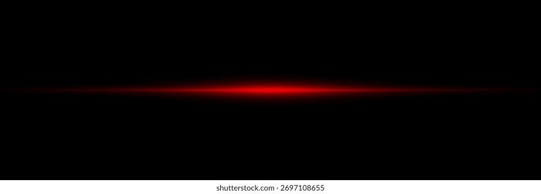 Red magic stripes of light and horizontal line effect.