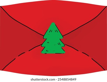 a red mail natal from santa claus