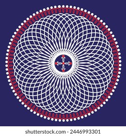 Mandala roja, boho, patrones étnicos, estampados de camisetas, libros para colorear para adultos, yoga, meditación. Ilustración vectorial de un caldo aislado sobre un fondo negro. Tatuaje
fondo, patrón de plantilla Doodl