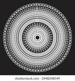  Red mandala, boho, ethnic patterns, t-shirt prints, coloring books for adults, yoga, meditation. Vector illustration of a stock isolated on a black background. Tattoo
background, Pattern Stencil Dood