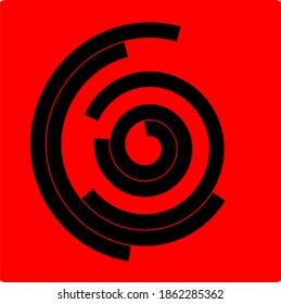 red mandala flower graphic vector illustration with various number of petals adorning it