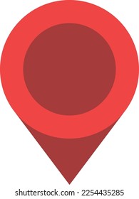 Red map pin. Location pointer. Geo sign
