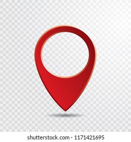 red map pointer with transparent shadow, vector illustration - Powered by Shutterstock - Get 15% off with code: PIKWIZARD15