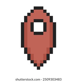 red map symbol pixel art