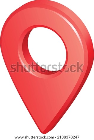 Red map tag. Geo mark. Navigation pin