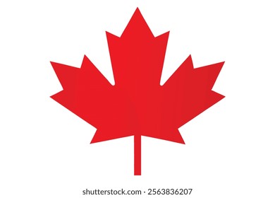 Red Maple Leaf – Canadian Symbol – Vector Illustration.This vector illustration features a vibrant red maple leaf, symbolizing Canada. Perfect for use in designs related to Canadian culture, nature.