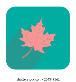 Red maple leaf icon