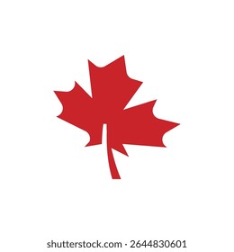 Símbolo de hoja de arce rojo Canadá, Naturaleza, emblema, diseño, icono