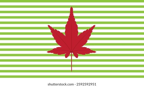 Red maple leaves, blinds background