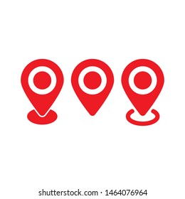 Red maps pin. Location map icon. Location pin. Pin icon vector.