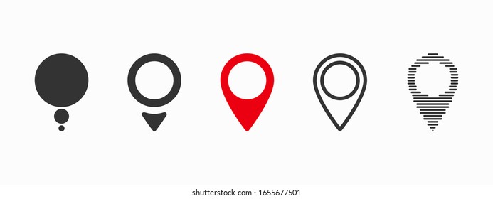 Red maps pin. Location map icon. Location pin. Vector icon