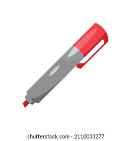 red marker supply isolated icon