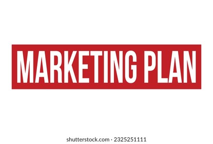 Red Marketing Plan Rubber Stamp Seal Vector