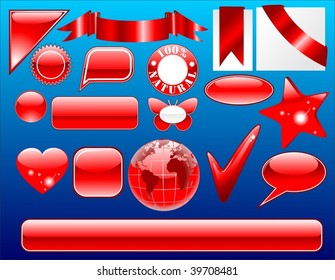 red marks vector