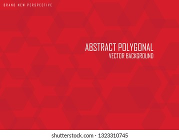 Red and maroon abstract polygonal vector background in clean and modern design