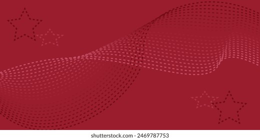 Roter, brauner Hintergrund mit 3D-moderner Wellenkurve abstrakter Präsentationshintergrund. Luxus Papier geschnitten Hintergrund. 3D-Vektorillustration für Dekoration,