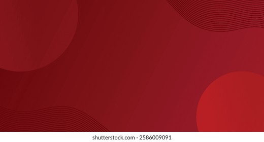 Red maroon background with 3D modern wave curve abstract presentation background. Luxury paper cut background. 3d vector illustration for decoration,
