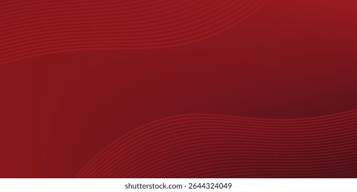 Red maroon background with 3D modern wave curve abstract presentation background. Luxury paper cut background. 3d vector illustration for decoration, banner, flyer, business card design, and much more