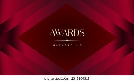 Red maroon golden royal awards background graphics lines stripes breaking news elegant shine modern blended template luxury premium corporate abstract design template banner certificate dynamic shape.