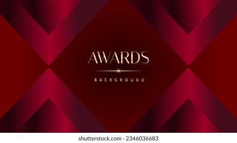 Red maroon golden royal awards background graphics lines stripes breaking news elegant shine modern blended template luxury premium corporate abstract design template banner certificate dynamic shape.