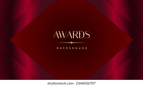 Red maroon golden royal awards background graphics lines stripes breaking news elegant shine modern blended template luxury premium corporate abstract design template banner certificate dynamic shape.