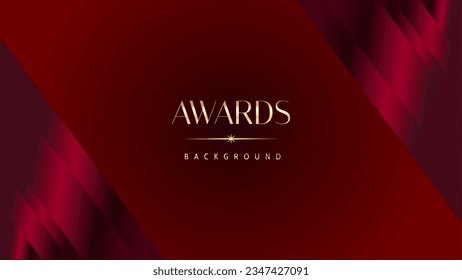 Red maroon golden royal awards background graphics lines stripes breaking news elegant shine modern blended template luxury premium corporate abstract design template banner certificate dynamic shape.