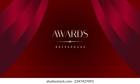 Red maroon golden royal awards background graphics lines stripes breaking news elegant shine modern blended template luxury premium corporate abstract design template banner certificate dynamic shape.