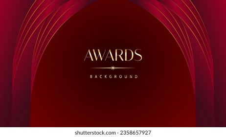 Antecedentes gráficos de los premios reales marrones rojos. Lados dorados. Modelo moderno de gran lujo certificado de estandarte de diseño abstracto corporativo de gran lujo de alta calidad de trofeo de plantilla.