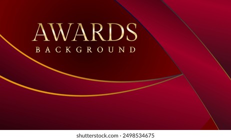 Rot maroon golden royal awards Grafik Hintergrund. Goldene Seitenlinie. Moderne Vorlage Grand Luxus Premium Corporate abstrakte Design Vorlage Trophäe Banner Zertifikat.
