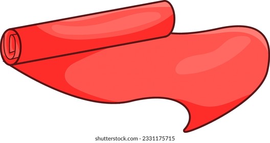 Red Mats Spread Vector illustration