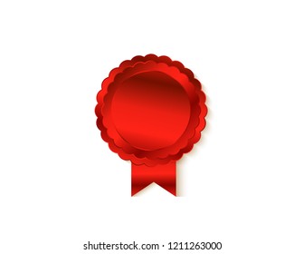 Red medal isolated