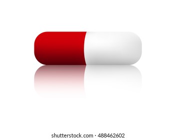 red medical icon, vector illustration