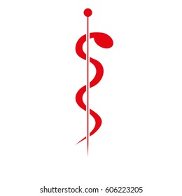 red medice sign icon, vector illustration design