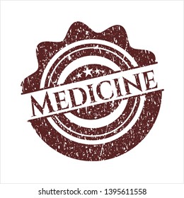 Red Medicine distress with rubber seal texture