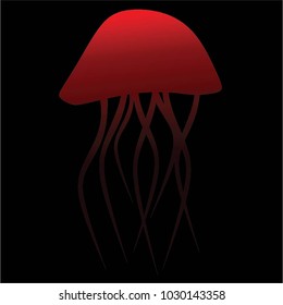 red medusa head , vector