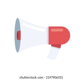 icono del megáfono rojo. ilustración vectorial
