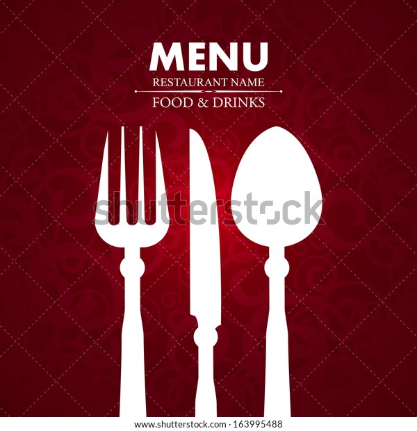 Red Menu Restaurant Stock Vector (Royalty Free) 163995488 | Shutterstock