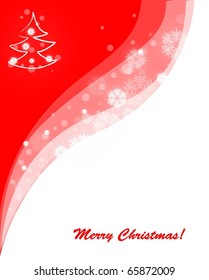  Red merry christmas background