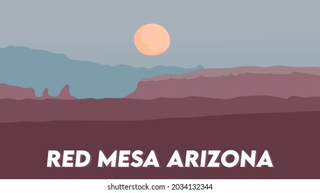 Red Mesa Arizona with beautiful scenery