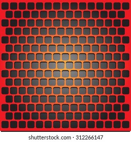 Red mesh vector illustration for industrial design and background.